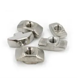 10-50pcs m3 m4 m5 m6 m8 goccia nel dado a scorrimento della testa del martello a T nickel