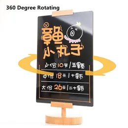 360 -Grad rotierende A4 -Tabelle Anzeigestand Board Tischnummer Preis Auflistungsschilder -Halter -Frame -Karte