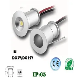 DHL 9PCS 1W 15 mm Mini LED Downlight LED unter Schrank Lichttreppenleuchten Mini eingebraucht