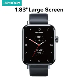 Watches Joyroom FT5 Bluetooth Smart Watch For Men Women 1.83'' Full Screen Heart Rate Blood Oxygen Monitor 80 Sports Model Smartwatch