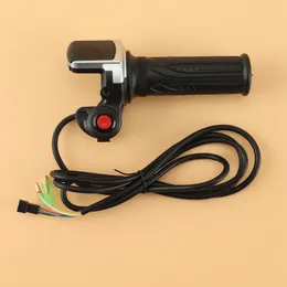 Electric Bicycle Scooter Speed Throttle Grip LCD Display With Switch Ebike Twist Throttle Accelerator Handlebar Grip