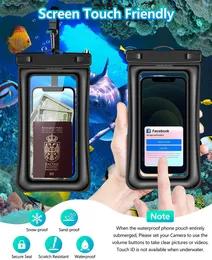 6 inches Universal Waterproof Phone Case Water Proof Bag Mobile Cover For iPhone 12 11 Pro Max 8 7 Huawei Xiaomi Redmi Samsung