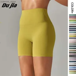 ملابس اليوغا 32 ملونة Lulu Women Sports Shorts Woman Ports Ports Gym Orching Clothing Running Cycling Shorts Clothing Fitness XS-XL Y240410