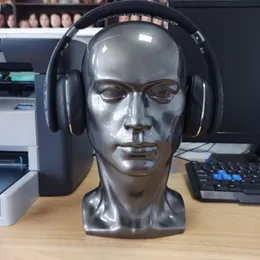 PVC Erkek Manken Kafası Gerçekçi Adam Kukla Peruk Stand Tutucu Şapka Güneş Gözlüğü Peruk Kulaklığı Ekran Stand Manikin Head Model