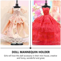 5 Pcs Model Display Stand Mannequin Clothes Display Holder for Accessories Kids Girls Prentend Play Toy