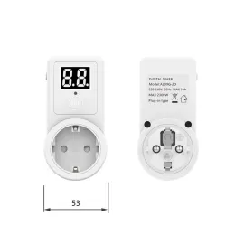 Digital Countdown Timer Smart Control Plug-in Switch Socket Automatische Ausschalten elektronischer Geräte Intelligente Timing-Tools EU-Stecker