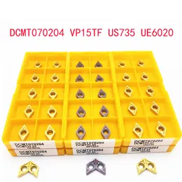 DCMT070204 DCMT11T304 DCMT11T308 VP15TF US735 UE6020 Wewnętrzne narzędzie narzędzia do tokarki metalowe narzędzia do cięcia