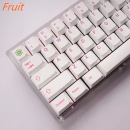 Accessories Keycap Cherry Fruit 142 for 64/68/78/84/87/96/980/104/108 Mechanical Keyboard Gateron Matcha Feker Panda Etc Switch PBT Keycaps