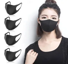 Consegna rapida Antidust Scarf Black Mouth Mask Maschera per la faccia di cotone unisex Maschera anime per il campo ciclistico entro 24 ore Mascarilla4841321