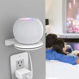 Porta del supporto a parete per homepod mini accessori per altoparlanti intelligenti staffe da parete staccabile per homepod mini accessori di stoccaggio