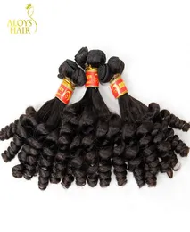 Двойное нарисованное тетя Funmi Virgin Hair Bouncy Romance Egg Spring Curls 7A необработанные бразильские свободные кудрявые волосы. Плетение волос 31993867