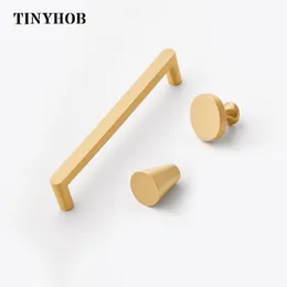 European Style Gold Cabinet Handles Solid Brass Knob Kitchen Cupboard Pulls Bathroom Drawer Knobs Furniture Handle Hardware