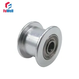 2GT GT2 16T 20T Timing Idler Pulley Aluminum Alloy With/Without Teeth Idle Belt Pulley 7mm Belt Width Bearing Pulley