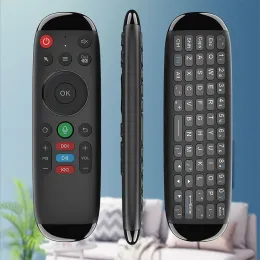 Controls M6 Amblicent Voice Remote Control Fly Air Mouse Keyboard 2.4g وحدة تحكم لاسلكية قابلة لإعادة الشحن لجهاز الكمبيوتر المحمول PC Box Android TV