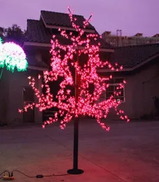 LED Artificial Cherry Blossom Tree Light Christmas Light 1152 st LED -glödlampor 2m höjd 110220VAC Rainprocess Outdoor Use 4891899