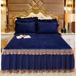 Bordada Bordada Ceda de Veludo da cama Bordada Chande de cama Rainha/canteiro de cama king shet de luxo de luxo com travesseiro