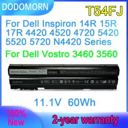 Batterie dodomorn t54fj batteria per laptop per Dell Inspiron 14R 15R 17R 4420 4520 4720 5420 5520 5720 N4420 per Dell Vostro 3460 3560 60Wh