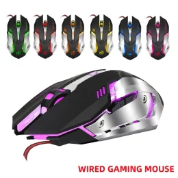 Mäuse USB Wire Gaming Maus, erweitertes Spielerlebnis, 6 Knöpfe optische Motor