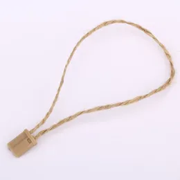 1000 Stück/Los Jute Hanf Hang Tag String 20cm Jute Hangtag String Kabel für Kleidungsmarke Hanging Kabel Jute String Tag Seal Seal