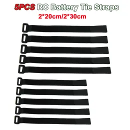 5Pcs 2*20cm/2*30cm RC Battery Tie Straps Antiskid Cable Tie Down Battery Magic Tape for RC Car Helicopter Battery Parts