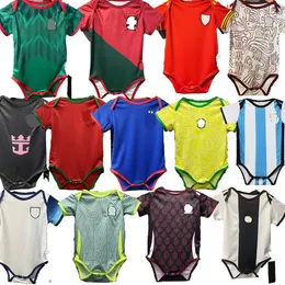 2024 Napoli Inghilterra Portogallo PSGES BABY Soccer Jersey 24 25 Figlio di calcio in casa Bellingham Mbappechiesa Kit per bambini 9-18 mesi camicia