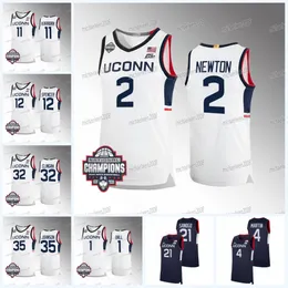 UConn National Champions Basketball Jersey Huskies Solomon Ball Tristen Newton Apostolos Roumoglou Cam Spencer Stephon Castle Jaylin Stewart Alex Karaban