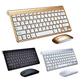 Combos Erilles 2.4G Kablosuz Klavye ve Fare Mini Multimedya Klavye Fare Combo Defter Dizüstü Mac Masaüstü PC TV OFİSİ İÇİN SET