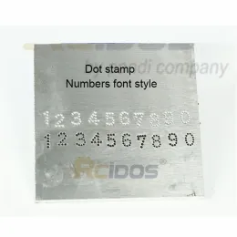 Numbers 3/4/5mm Dotted/lattice Motorbike,RCIDOS car chassis number dot stamp 0-8,9pcs/box