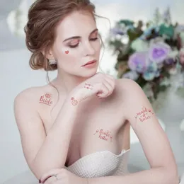 Team Bride Tempreary Tattoos Stickers Свадебные декор невесты, чтобы быть декоративной декор. Декора.