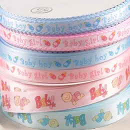 6 Yard/Lot Mix Pink/Blue Baby Ribbons Trit Lace Set для лука