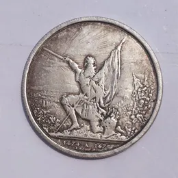 5pcs Szwajcarskie monety 1874 5 Franken Copy Moneta Dekoracyjne kolekcjonerskie 264U