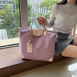 Factory Wholesale Sports High-density Waterproof Nylon Large Travel Cross Body Tote Bag Lightweight and Foldable Ladies Hand