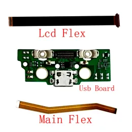 USB-зарядная зарядная плата зарядка подключаемого разъема ЖК-дисплея Экран Основной гибкий кабель для Lenovo M8 HD TB-8505F TB-8505X 8505