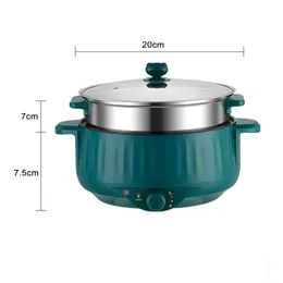 Mini Hot Pot Nonstick 1,7L Многофункциональная портативная домашняя кухонная приготовление кухонная приготовление для кашковой овсяной лапши Яйца рамэн