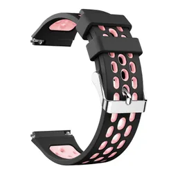 Assista Round Mesh Mesh Silicone Compitável para Huawei GT 2E Duas bandas coloridas Bole Strap Watch Smart Wrist Accessories
