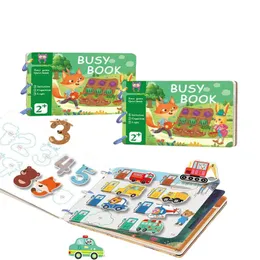 Łzawią pastę Pull Book Baby Quiet Cognition Wczesna edukacja przedszkola