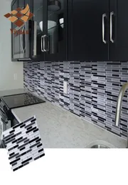 Mozaik kendi kendine yapışkan karo backsplash duvar çıkartması vinil banyo mutfak ev dekor DIY9947941