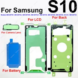 مجموعة كاملة من المواد اللاصقة المقاومة للماء لـ Samsung S8 S9 S10 S20 S21 S22 Plus Ultra S21FE LCD شاشة خلفية غطاء البطارية