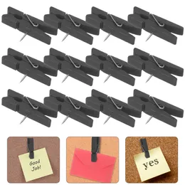 50 PCS PUSH PIN CLIP أسود ديكور ستابلز دفع الإبهام TOTHS THUMBTACK مقطع الخشب مشبك النشرة الملحقات