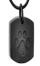 Ganze Custom Memorial Pet Bones und Ashes Box Square Footpint des Flaschenanhänger