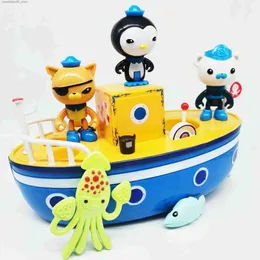 Actionspielzeugfiguren Transformation Spielzeug Roboter Oktopus Bild Badewanne Kwazii Barnacles Peso Gup Boot auf Wasserkindern schweben