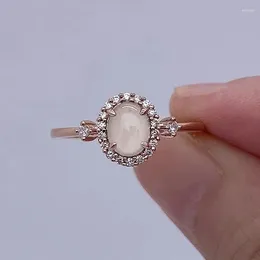 Anelli di matrimoni CAOSHI GRAZIE LADY PROPOSIZIONE RINGO CON IMITAZIONE OPAL OPAL zirconia zirconia gioielli di dito per cerimonie di fidanzamento Accessori chic