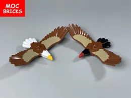 4pcs MOC Bricks Animal Bird Eagle Model City Educational Assembled Building Blocks Children Gift Plastic Toys