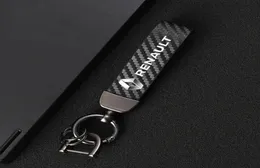 Keychains Lederauto Keychain 360 Grad rotierende Hufeisenschlüsselringe für Renault Megane 2 3 4 Clio Duster Captur Accessoires1635324