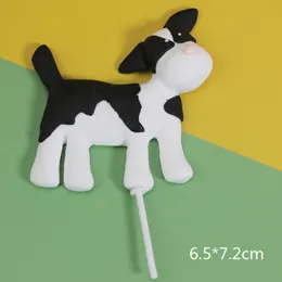 Çiftlik Hayvan Kek Topper İnek Cupcake Toppers Bebek Duş Traktör Çoban Köpek Kaz MA YUNUO Doğum Günü Çocuklar Barn Kek Dekorat