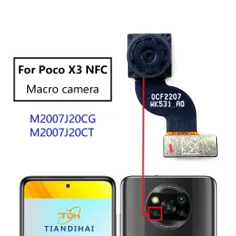 بالنسبة إلى Xiaomi Mi Poco X3 NFC X3NFC وحدة الكاميرا الخلفية تواجه الجبهة عرض Selfie Pront الخلفي الرئيسي أجزاء كابل المرن