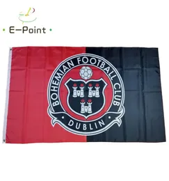 Irlandia Bohemian FC 35ft 90CM150CM Poliester Flag Dekoracja Dekoracja Latającego domu Flagi ogrodowe Świąteczne prezenty 44685599