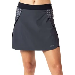 Kvinnors Terry Vista Cycling Skort med vadderat foder kort - Bekväm och elegant cykelkjol med 16,5 tum inseam för ultimat prestanda