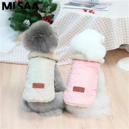 Hundebekleidung Sweatshirt warme und bequeme Kleidung für Haustiere geschützt Baumwollmantel Katzen dunkelgrün klassisches Fashion Haustier Supplies