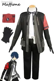 Anime Costumes Yuuki Makoto Cosplay Men School Uniform Outfits Anime Game Persona3 Reload Disguise Costume Adult Male Roleplay Halloween Suit 240411